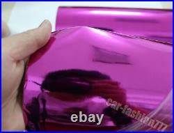 Bubbles Free Flexible Glossy Car Mirror Chrome Vinyl Wrap Sticker Film Roll US