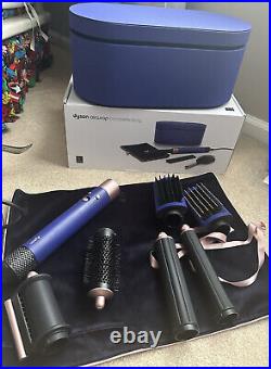 DYSON AIRWRAP Multi-Styler BLUE & ROSE/ LIKE A NEW WITH CASE AND ATTACHMENTS