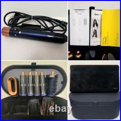 Dyson Airwrap Complete HS01 Dark Blue Cooper Hair Styler Curling Iron 100V used