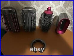 Dyson Airwrap Complete Hair Styler Nickel Fuchsia With Two Additional Long Barre