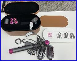 Dyson Airwrap Complete Kit Hair Multi Styler Nickel/Fuchsia Storage Box Set