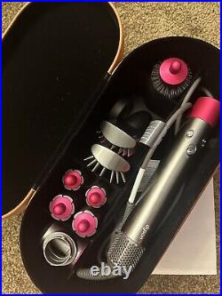 Dyson Airwrap Complete Multi Styler with Attachments Nickel/Fuchsia In Case