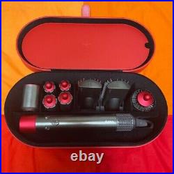 Dyson Airwrap Complete Red Color Hair Styler Curling Nickel Fuchsia Japan Used