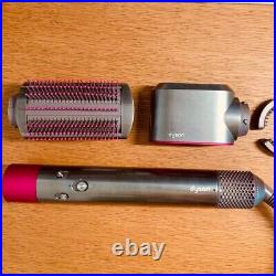 Dyson Airwrap HS01 Complete Hair styler Nickel Fuchsia COMP FN 100V Used Pink