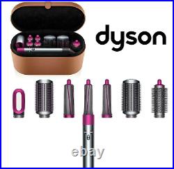 Dyson Airwrap Styler Volume Shape Curl Dryer HS01VNSFN 100V Nickel Fuchsia + DHL
