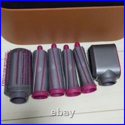 Dyson Airwrap Volume+Shape HS01 Hair Styler Curling Nickel Fuchsia Japan Used