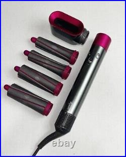 Dyson HS01 Airwrap Hair Styler with 5 Accessories Iron/Fuchsia IL/RT6-159