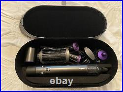 Dyson airwrap complete long In black/purple With Extra Attachments