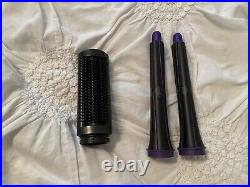 Dyson airwrap complete long In black/purple With Extra Attachments