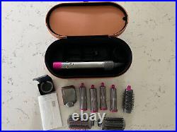 EXCELLENT BARELY USED Dyson Airwrap Complete Multi Styler Nickel/Fuchsia