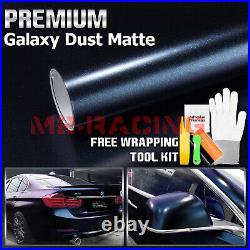 Galaxy Dust Matte Midnight Blue Metallic Car Sticker Decal Vinyl Wrap Sheet Film