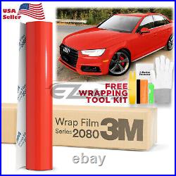 Genuine 3M 2080 G13 Gloss Hot Rod Red Vinyl Wrap Vehicle Film Decal Sheet Roll