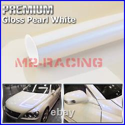 Pearl White Gloss / Matte Metallic Style Vinyl Wrap Sticker Decal Air Release