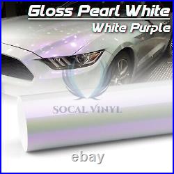 Pearl White Gloss / Matte Metallic Style Vinyl Wrap Sticker Decal Air Release
