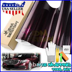 Premium Super Gloss Metallic Rose Black Vinyl Car Wrap Sticker Decal Sheet DIY