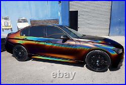 Psychedelic Gloss Metallic Glossy Rainbow Holographic Vinyl Wrap Air Release