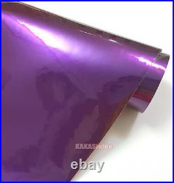 Purple Stretch Car Glossy Metallic Vinyl Wrap Pearl Satin Sticker Air Free US