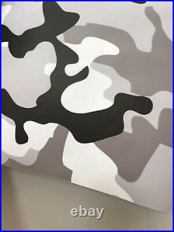 Snow Camo Camouflage Vinyl Film Wrap Decal Air Bubble Free Black White Gray